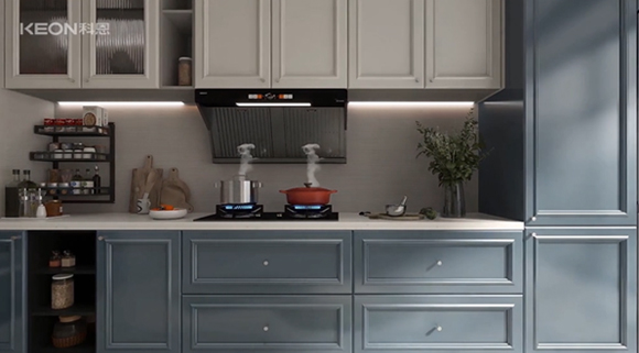 廚房zui潮搭配！科恩6550+KN700金剛防爆灶！